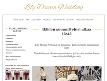 Tablet Screenshot of lilydreamwedding.com